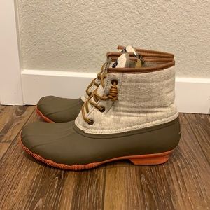 Size: 9.5. Worn about 3 times. Perfect condition!